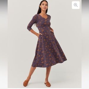 Pact Fit & Flare Midi Party Floral Dress